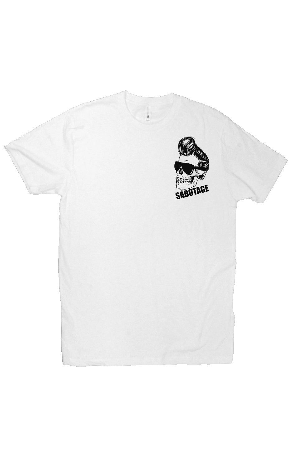 The COOL SKULL - tshirt white + black print