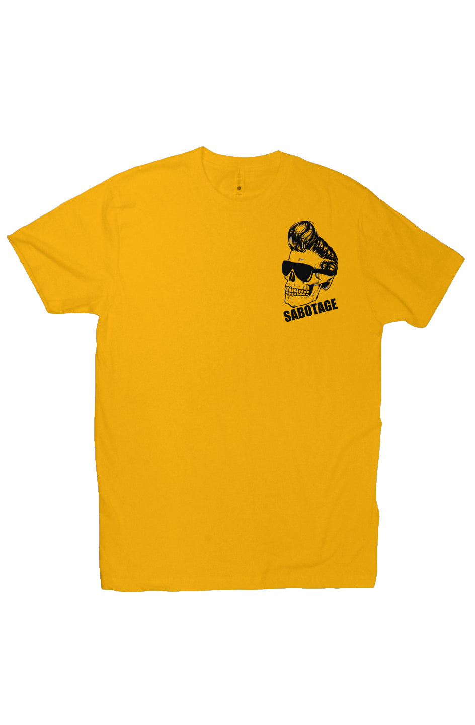 The COOL SKULL - tshirt gold + black print