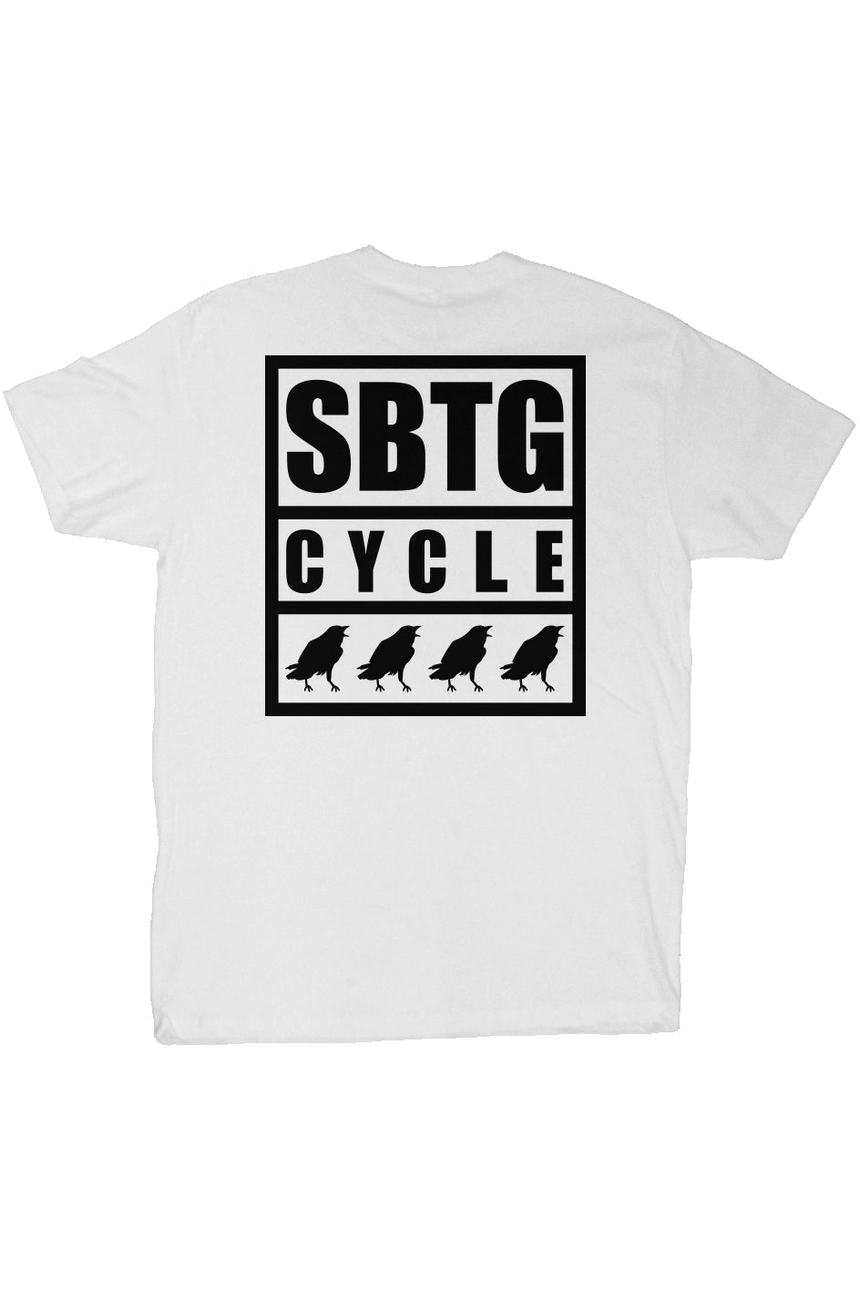 The TEAM - tshirt white + black print