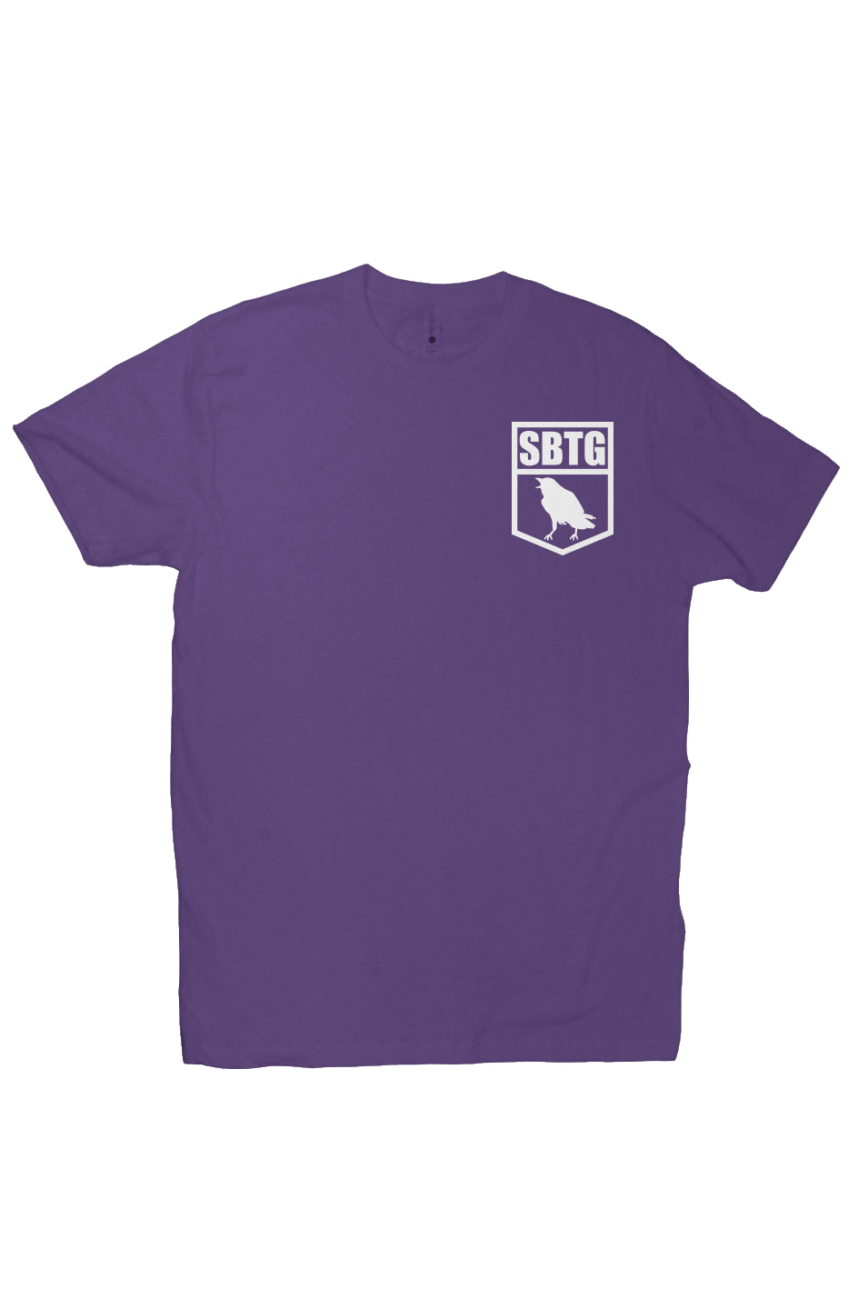 The TEAM - tshirt purple + white print