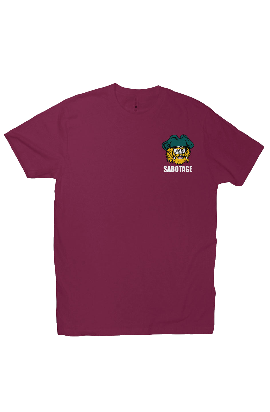 The CAPTAIN - tshirt maroon + colors print