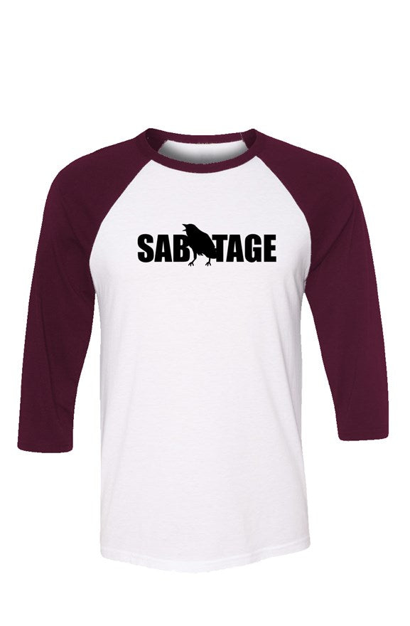 The MOTO RACER - 3/4 sleeves tee white/maroon + bl