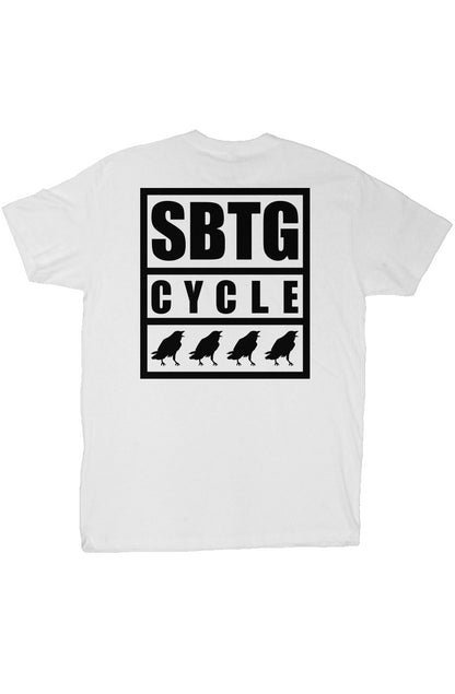 The TEAM - tshirt white + black print