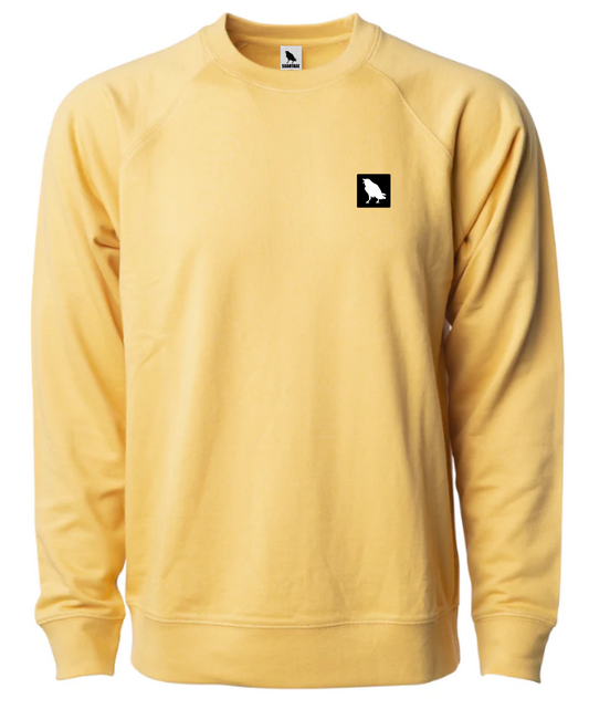 The SQUARE - sweatshirt harvest gold + black/white print