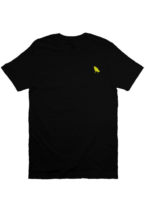 The ESSENTIAL - t-shirt black + gold embroidery