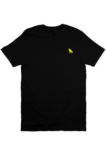 The ESSENTIAL - t-shirt black + gold embroidery